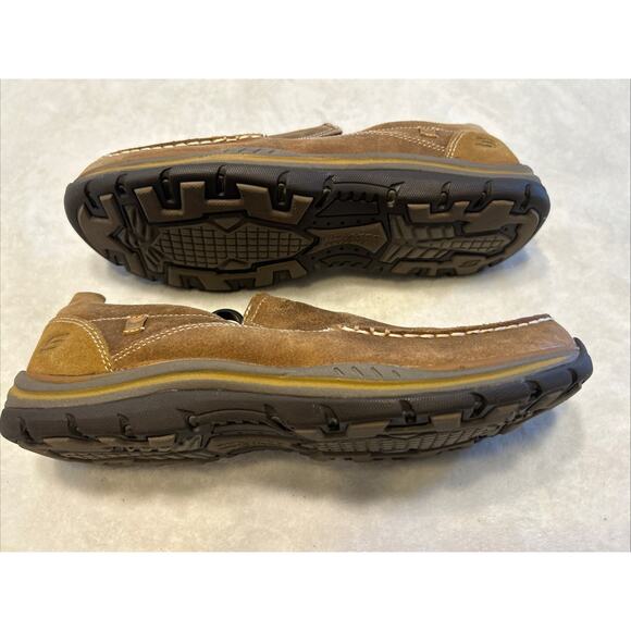 Skechers Men’s Shoes Size 10 Brown Tan Loafers Slip On Relaxed Fit Memory Foam - Picture 7 of 10